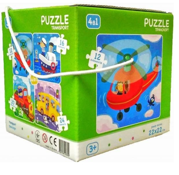 

Пазл DoDo Toys 4 в 1 Транспорт (300132)