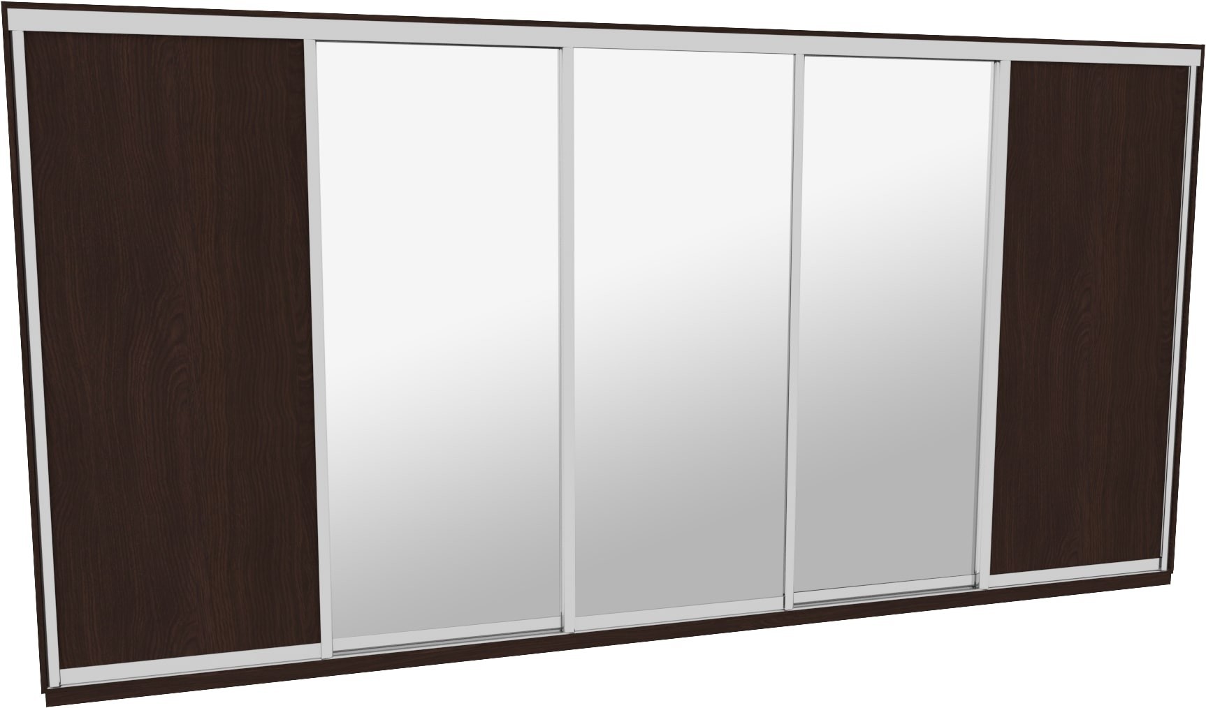 

Шкаф-купе ДОМ Н4486 Венге ДСП+Зеркало 480x60x240
