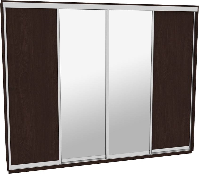 

Шкаф-купе ДОМ Н4326 Венге ДСП+Зеркало 320x60x240