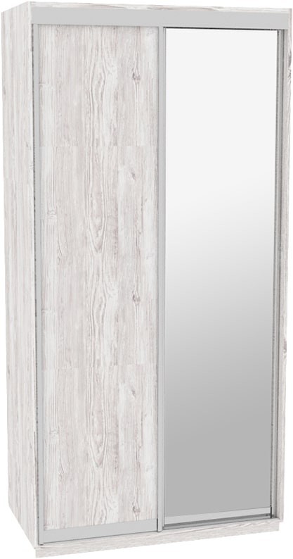 

Шкаф-купе ДОМ ВГ126 Аляска ДСП+Зеркало 120x60x240