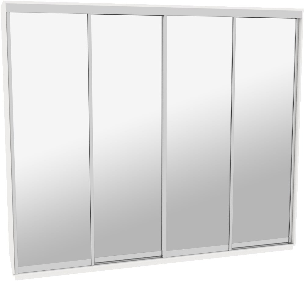 

Шкаф-купе ДОМ Н4306 Белый Зеркало 300x60x240