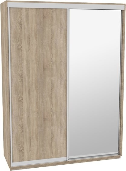 

Шкаф-купе ДОМ Н4186 Дуб сонома ДСП+Зеркало 180x60x240