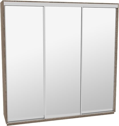 

Шкаф-купе ДОМ ВГ236 Дуб сонома трюфель Зеркало 230x60x240