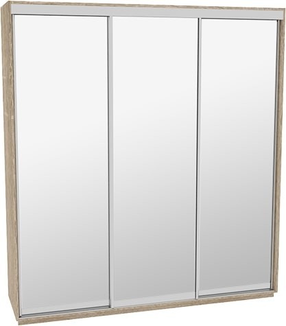 

Шкаф-купе ДОМ Н2186 Дуб сонома Зеркало 180x60x240