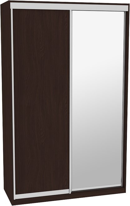 

Шкаф-купе ДОМ ВГ156 Венге ДСП+Зеркало 150x60x240