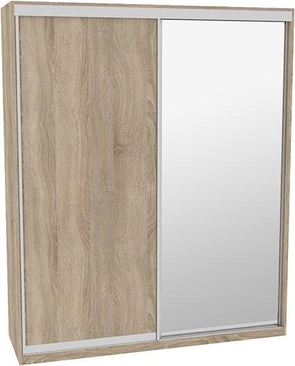 

Шкаф-купе ДОМ Н4206 Дуб сонома ДСП+Зеркало 200x60x240
