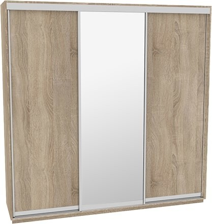 

Шкаф-купе ДОМ Н2186 Дуб сонома ДСП+Зеркало 180x60x240
