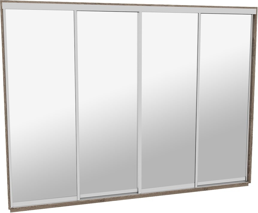 

Шкаф-купе ДОМ Н4386 Дуб сонома трюфель Зеркало 380x60x240
