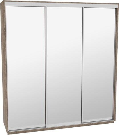 

Шкаф-купе ДОМ ВГ226 Дуб сонома трюфель Зеркало 220x60x240