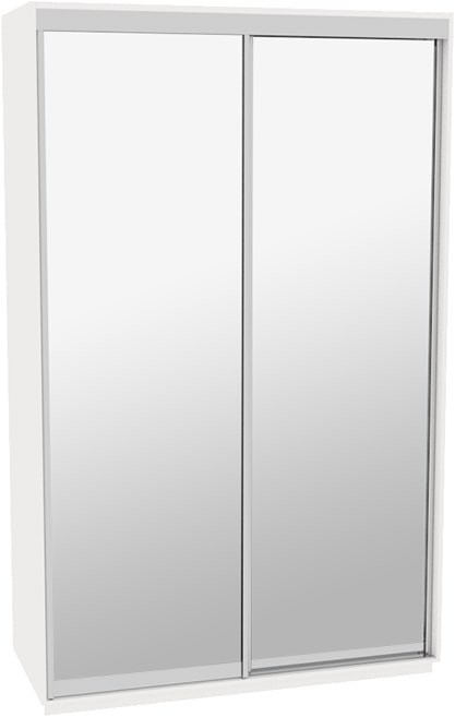 

Шкаф-купе ДОМ ЭКО156 Белый Зеркало 150x60x240