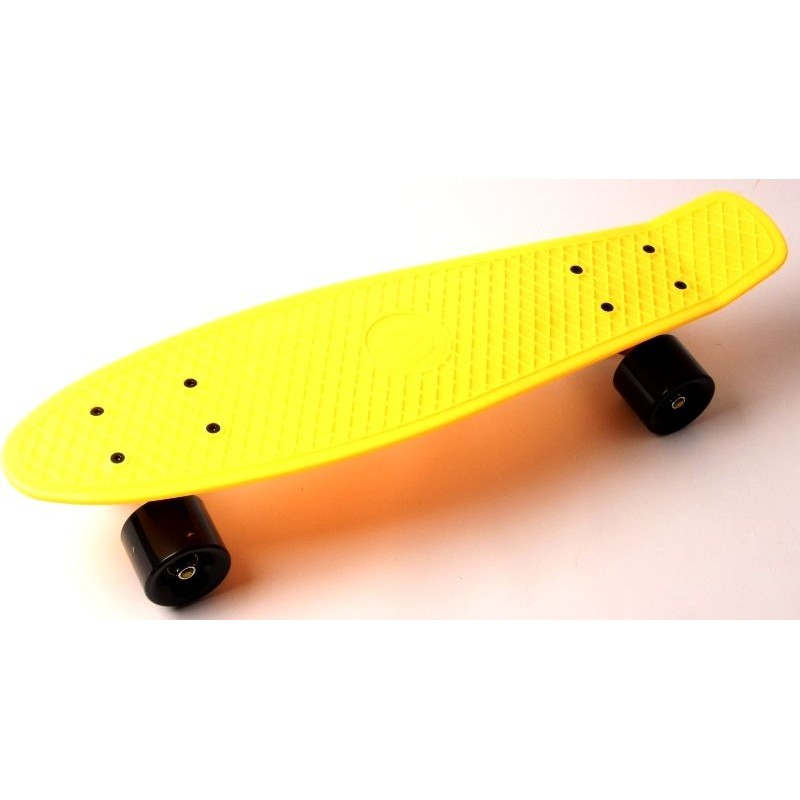 

Пенни борд Penny Board Fish 22" Желтый с черными колесами
