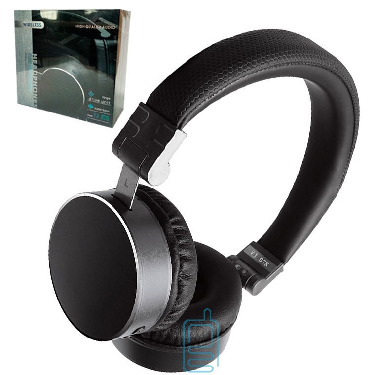 

Bluetooth наушники с микрофоном VJ078 черные