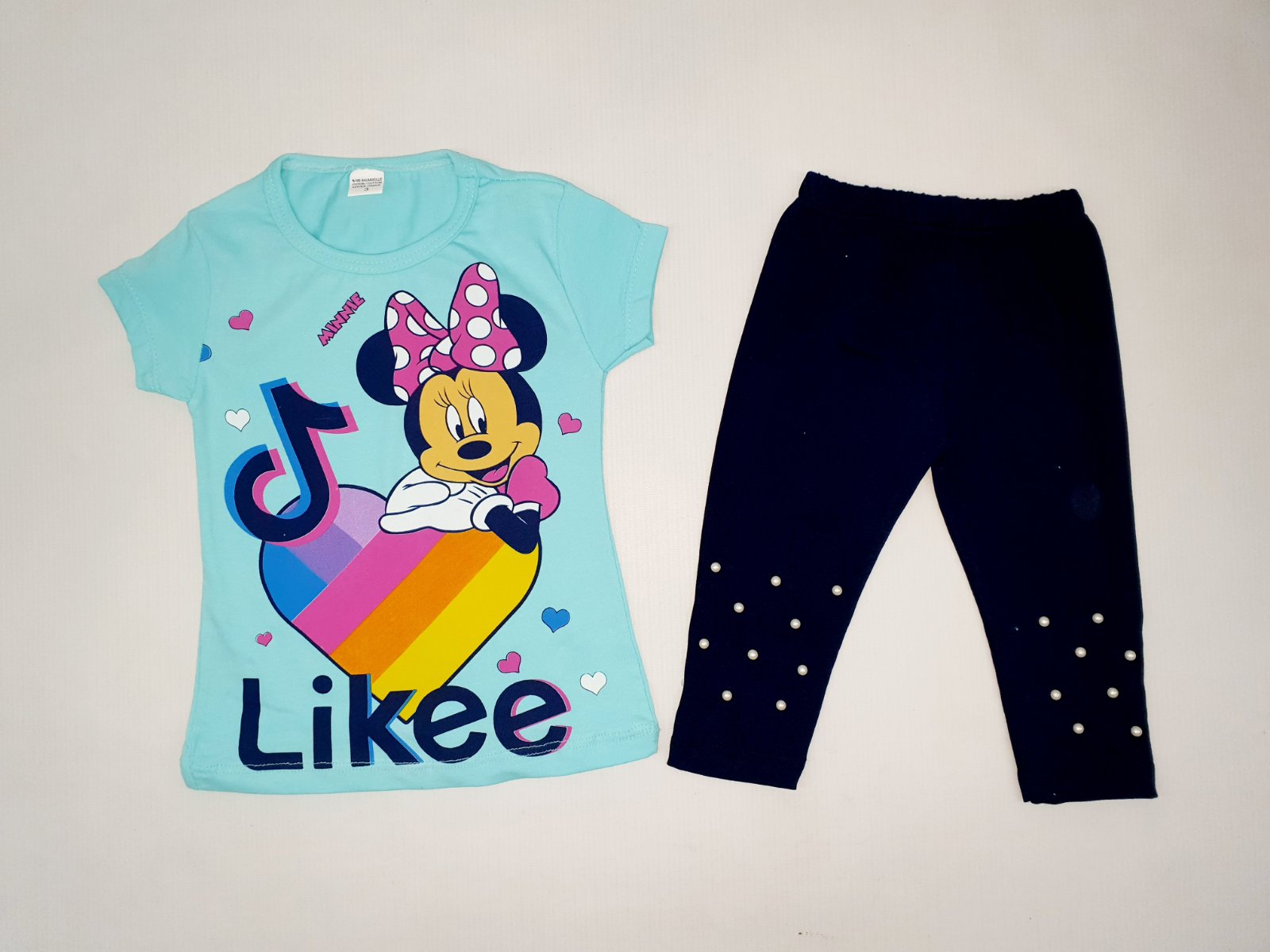 

Костюм (футболка+бриджи) Kids Klub 03113 98см(р) мятный с синим