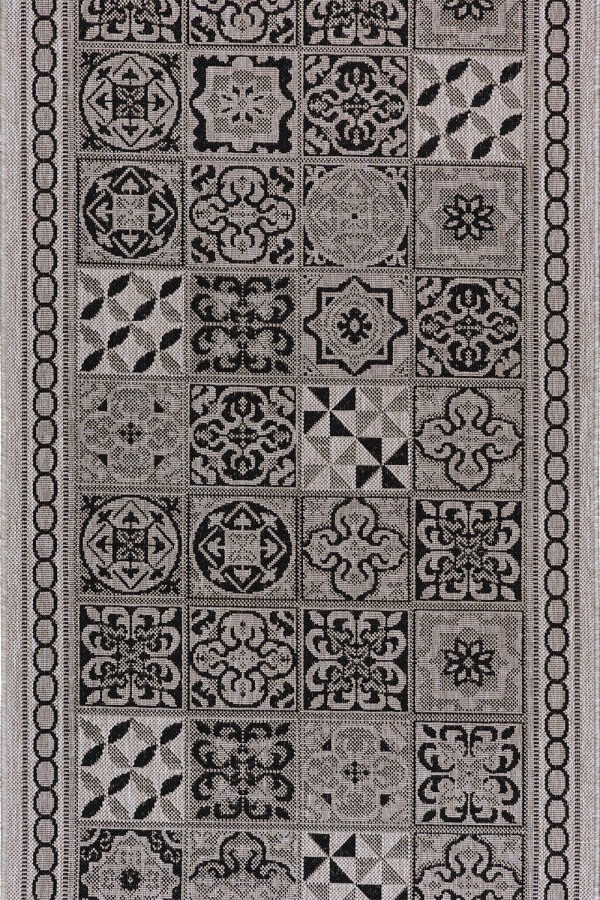 

Ковер Devos-Caby NATURA 20369 1x30 м. Дорожка Серый_silver/black