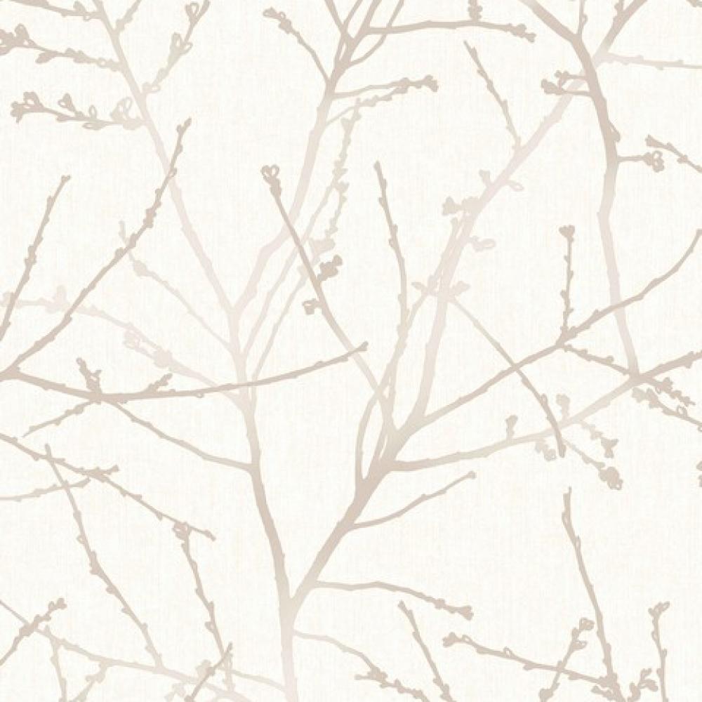 

Виниловые обои на флизилиновой основе Graham & Brown Simplicity 33-271 белый обои ветки