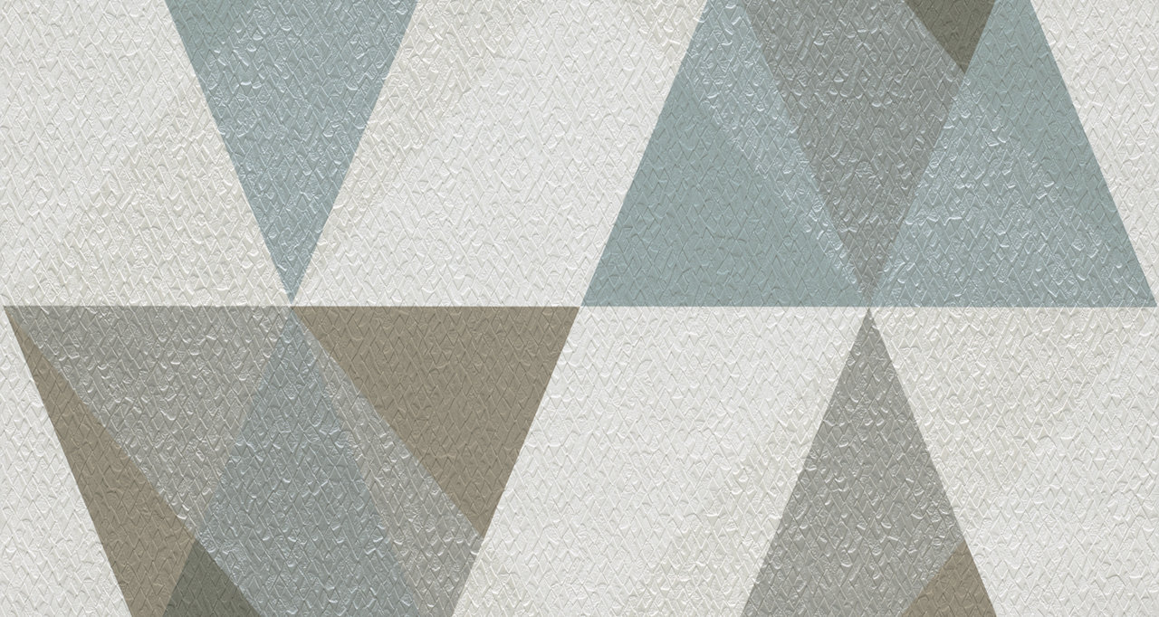 

Виниловые обои на флизилиновой основе Grandeco Nuances nu3102 серо-голубой геометрический