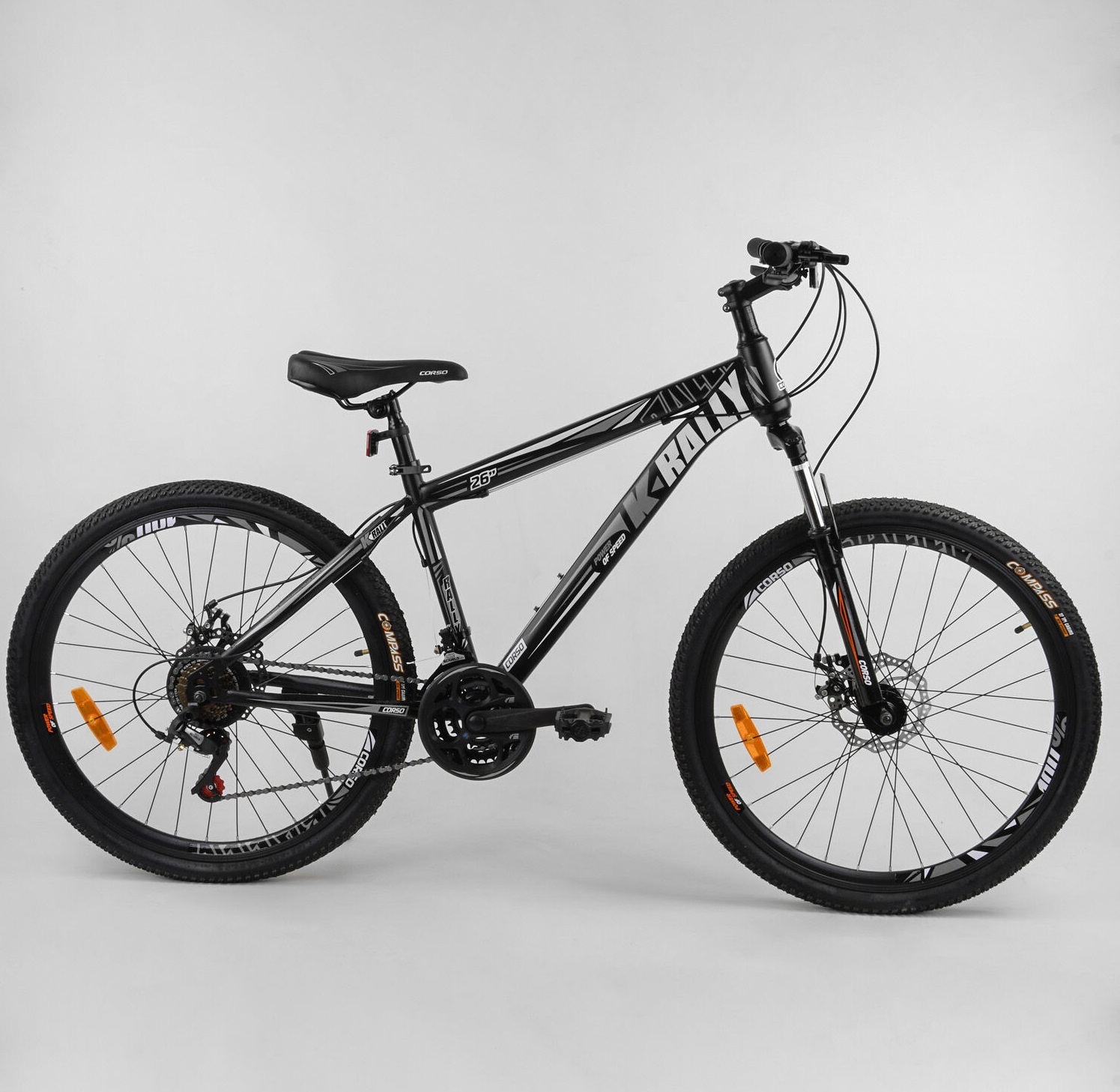 

Велосипед Corso 26" K-RALLY 54766 Black / White (54766)