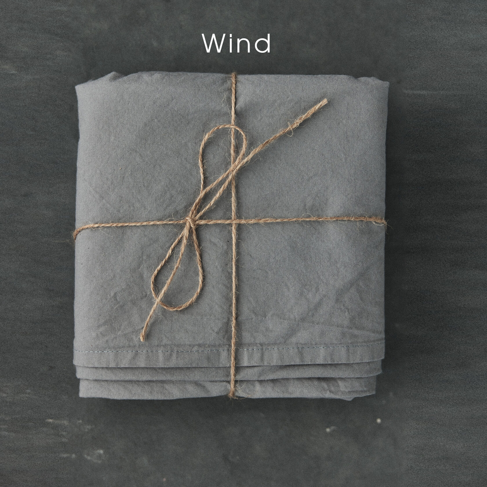 

Простыня из вареного хлопка Monhome Wind Серый Евро 230 х 250