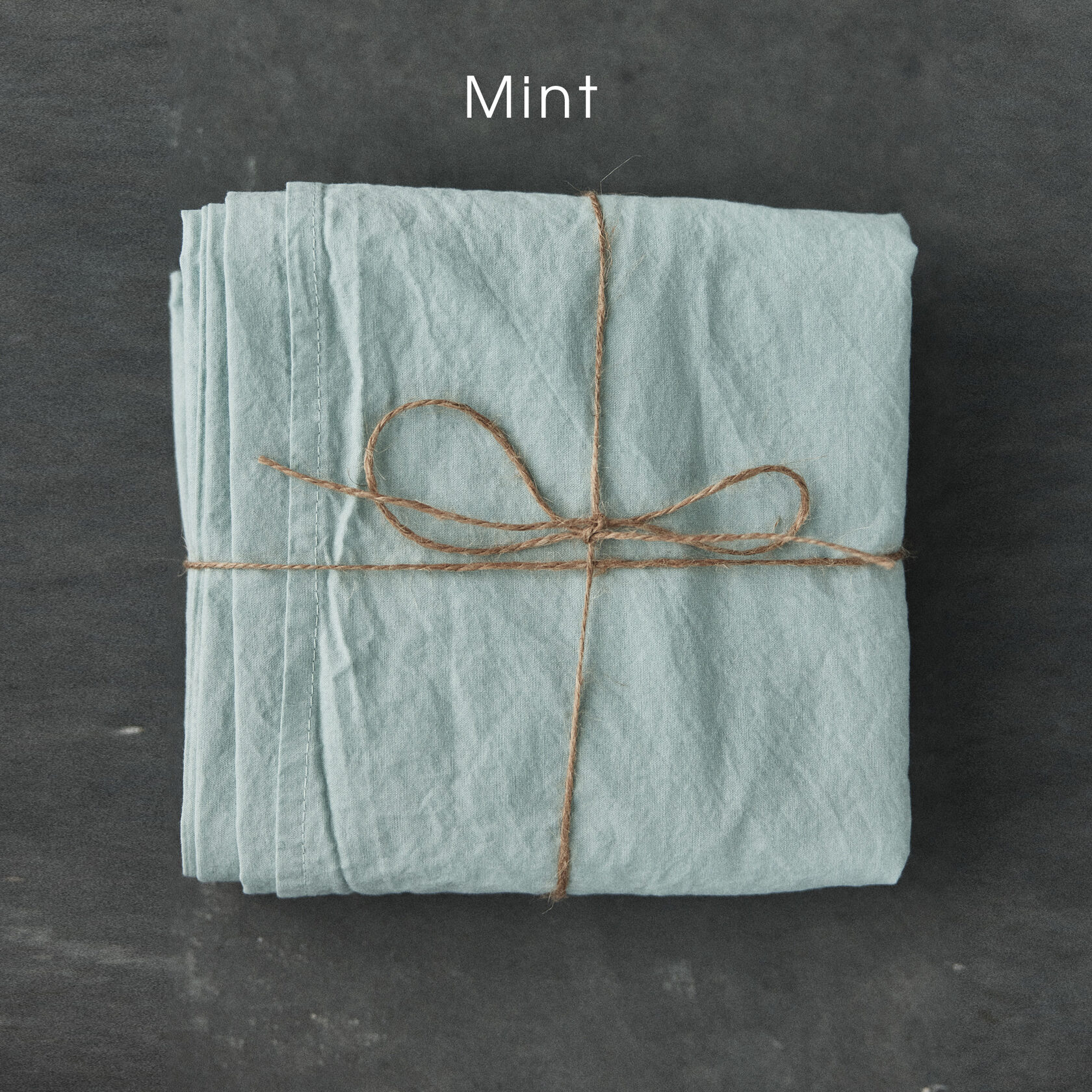 

Простыня из вареного хлопка Monhome Mint Мятный Полуторный 160х220