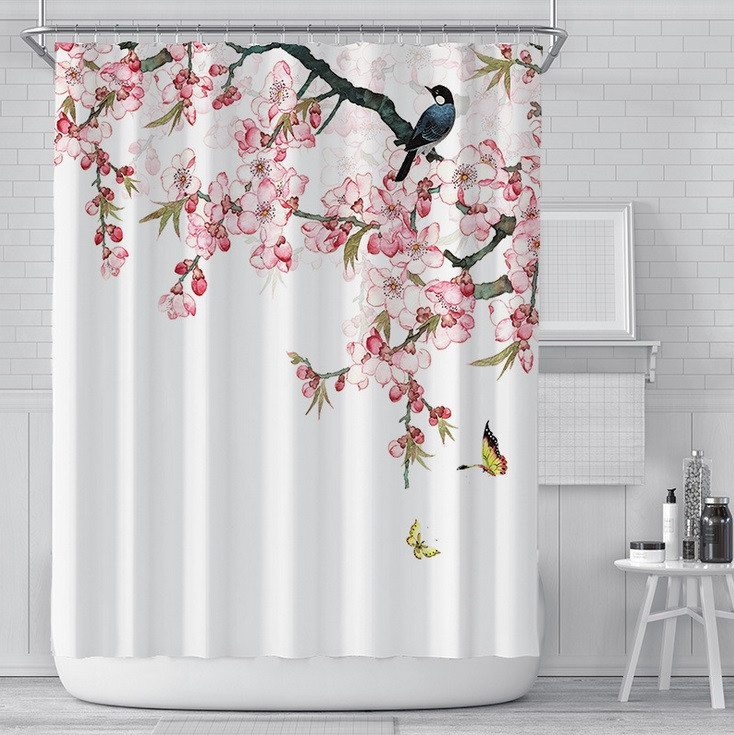 

Шторка для ванной и душа Sakura branch 180х180 см (21095)