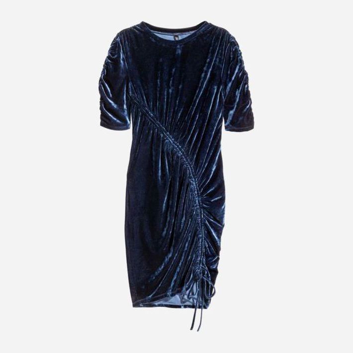 

Платье H&M 3hm05330075 32 Темно-синее