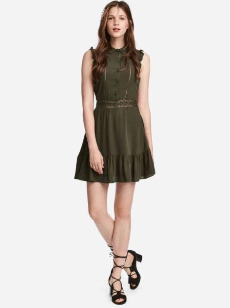 

Платье H&M 3hm05300037 34 Хаки