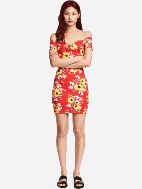 

Платье H&M 3hm05300045 34 Красное
