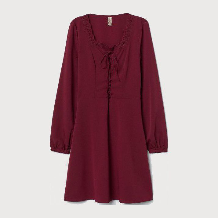 

Платье H&M 7150029RP6 36 Бордовое