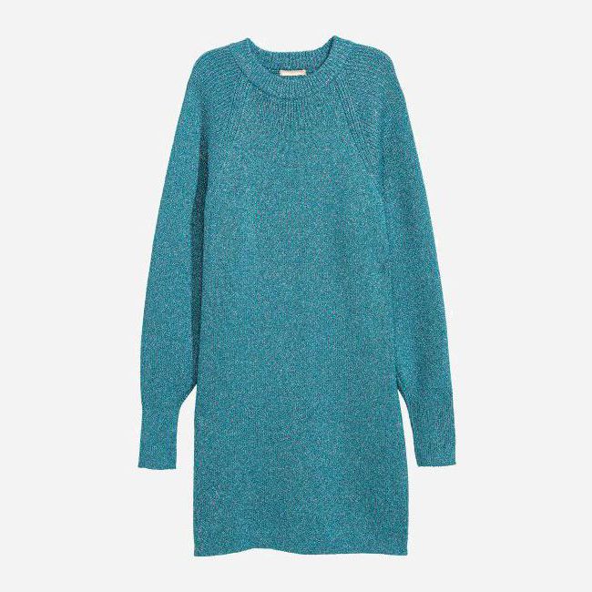 

Платье H&M 5940176wt S Бирюзовое Блестка