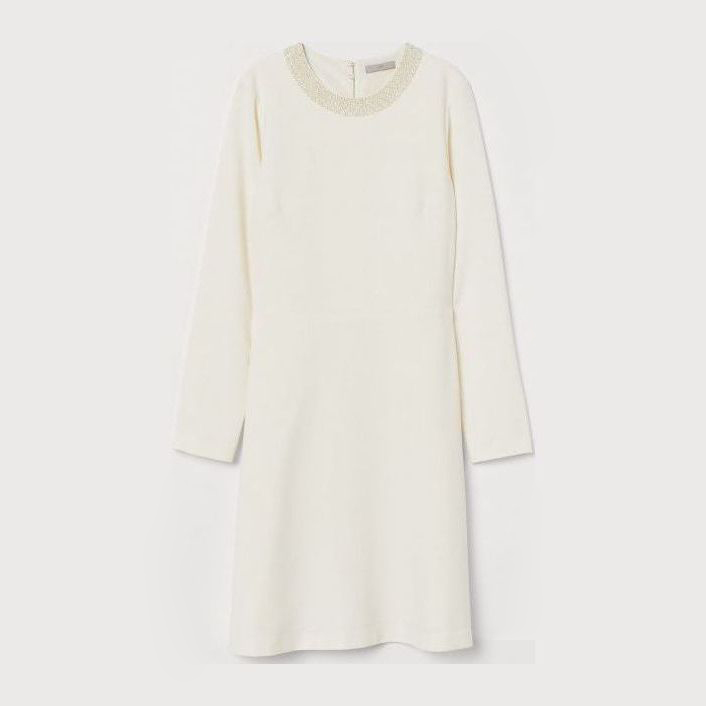 

Платье H&M 2810-7949480 36 Кремовое