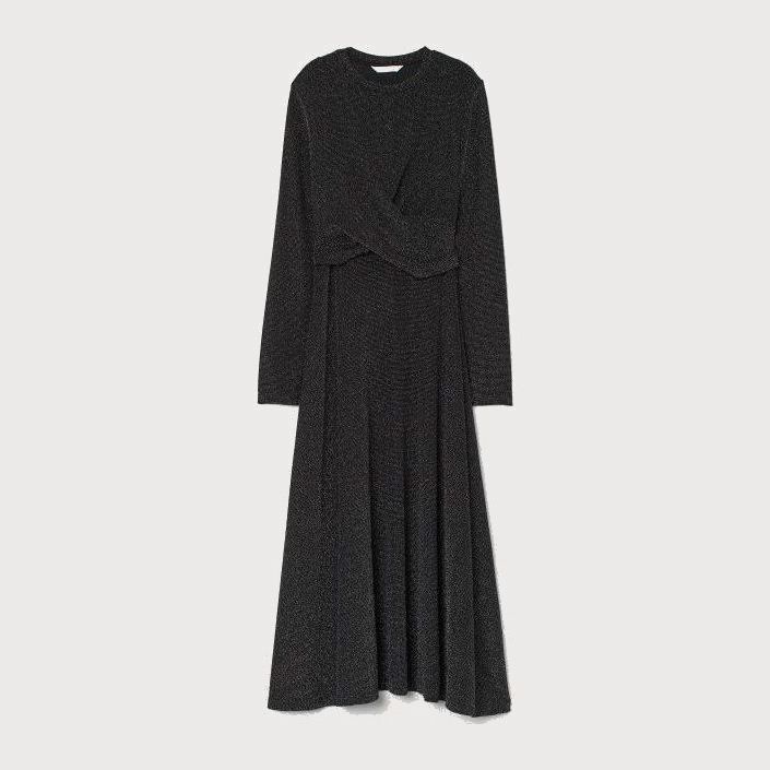 

Платье H& 2912-8243120  Черный блеск, Платье H&M 2912-8243120 M Черный блеск