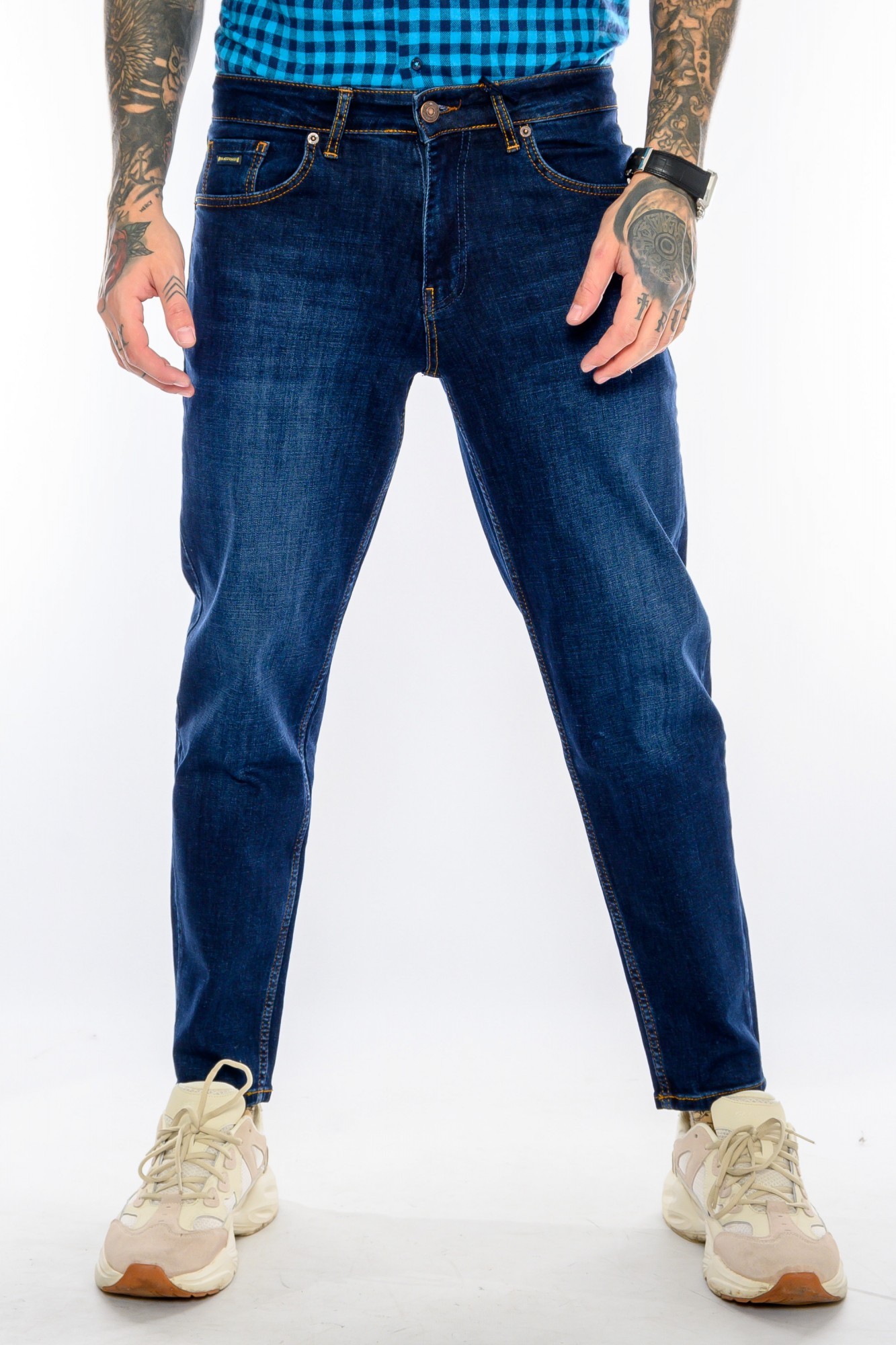 

Джинсы MOM Franco Benussi FB 21-540 W  Темно-синие, Джинсы MOM Franco Benussi FB 21-540 W 34 Темно-синие