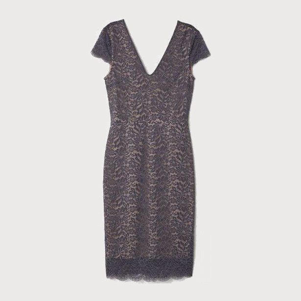 

Платье H&M 6468468-ABJL 36 Темно-серое с бежевым