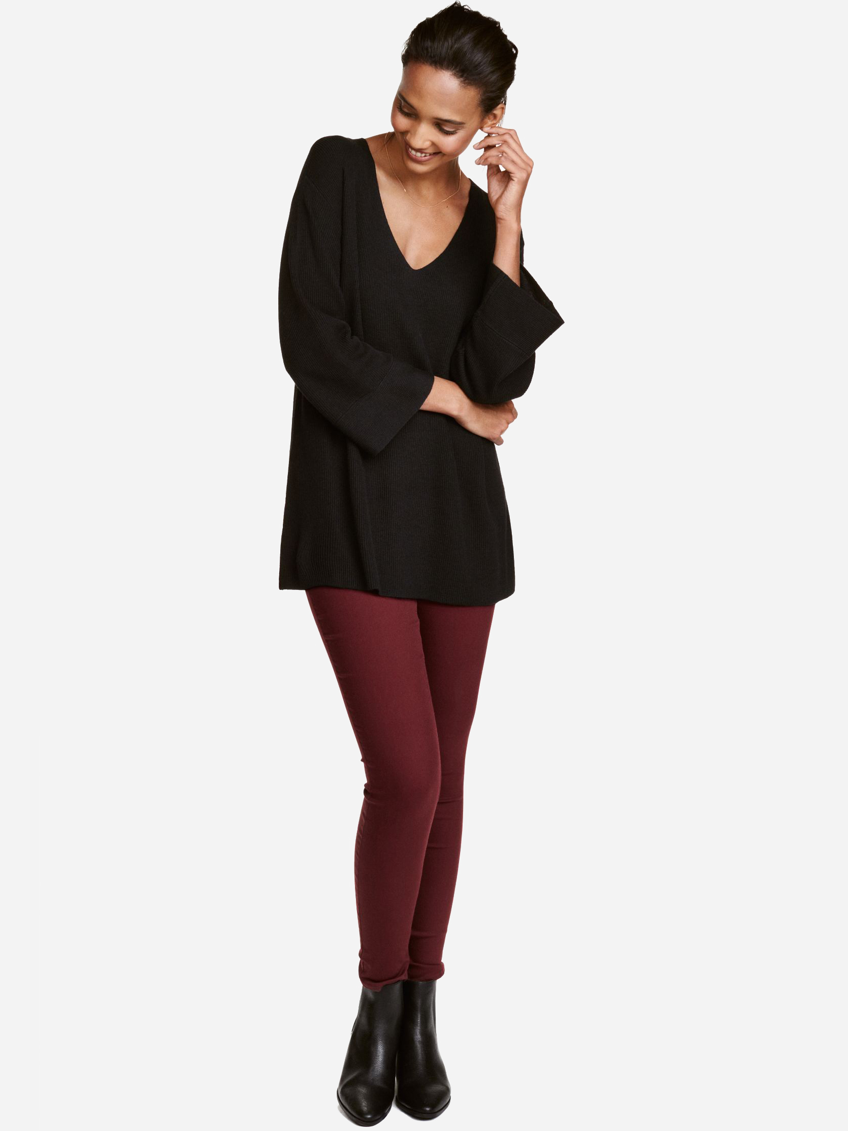 

Леггинсы H&M 6901243 38 Бордовые