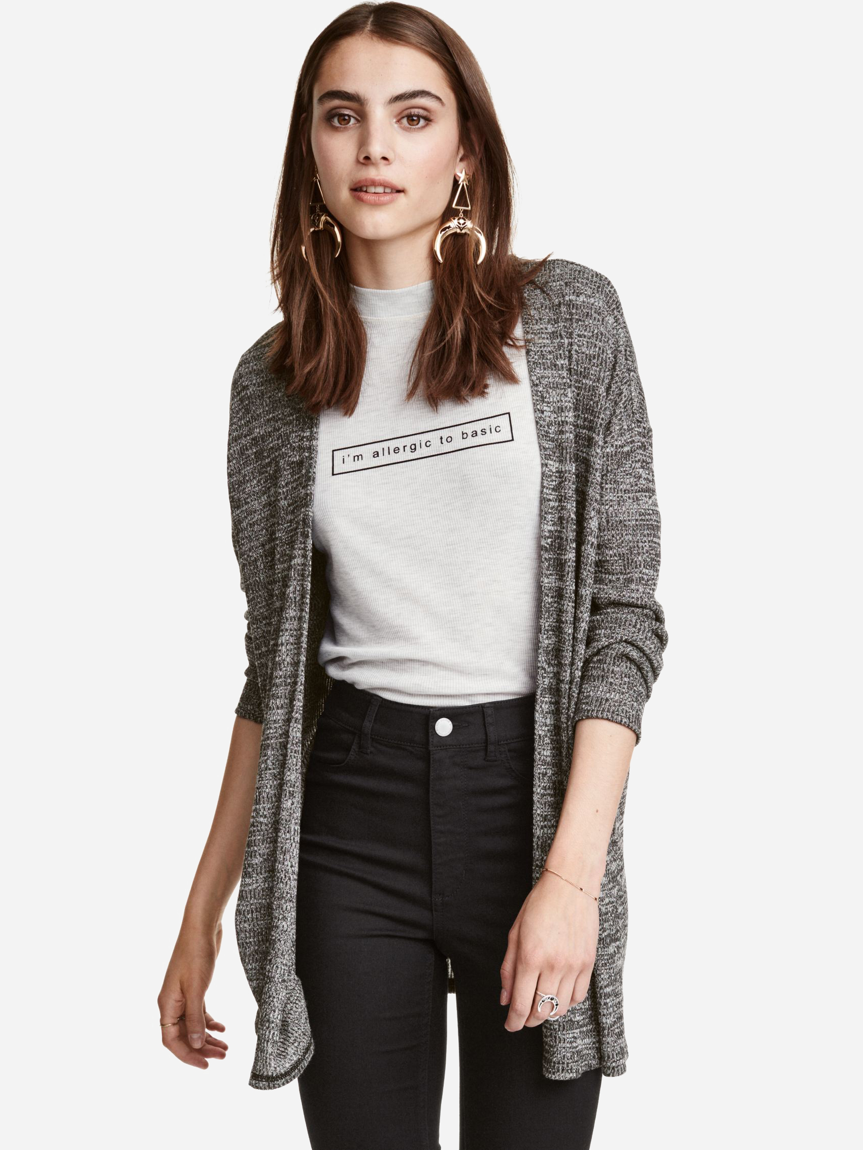 

Накидка H&M 4043588 S Темно-серая