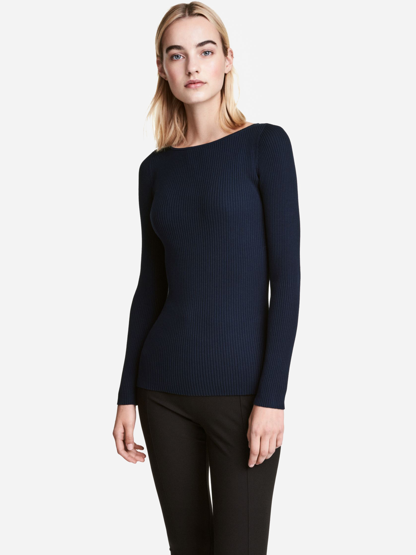 

Лонгслив H& 39163369 М Синий, Лонгслив H&M 39163369 М Синий