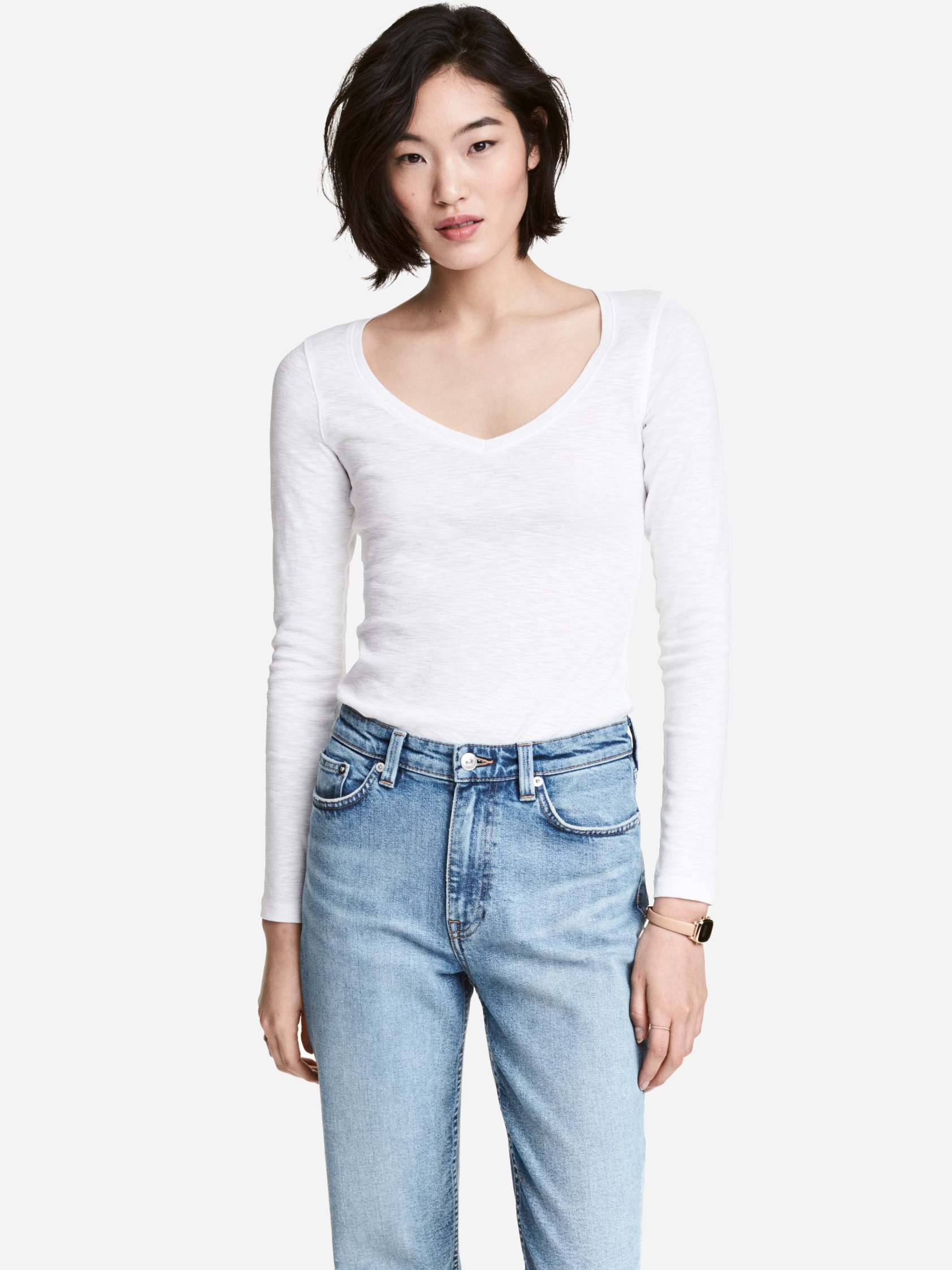 

Лонгслив H&M 89220656  Белый, Лонгслив H&M 89220656 XL Белый