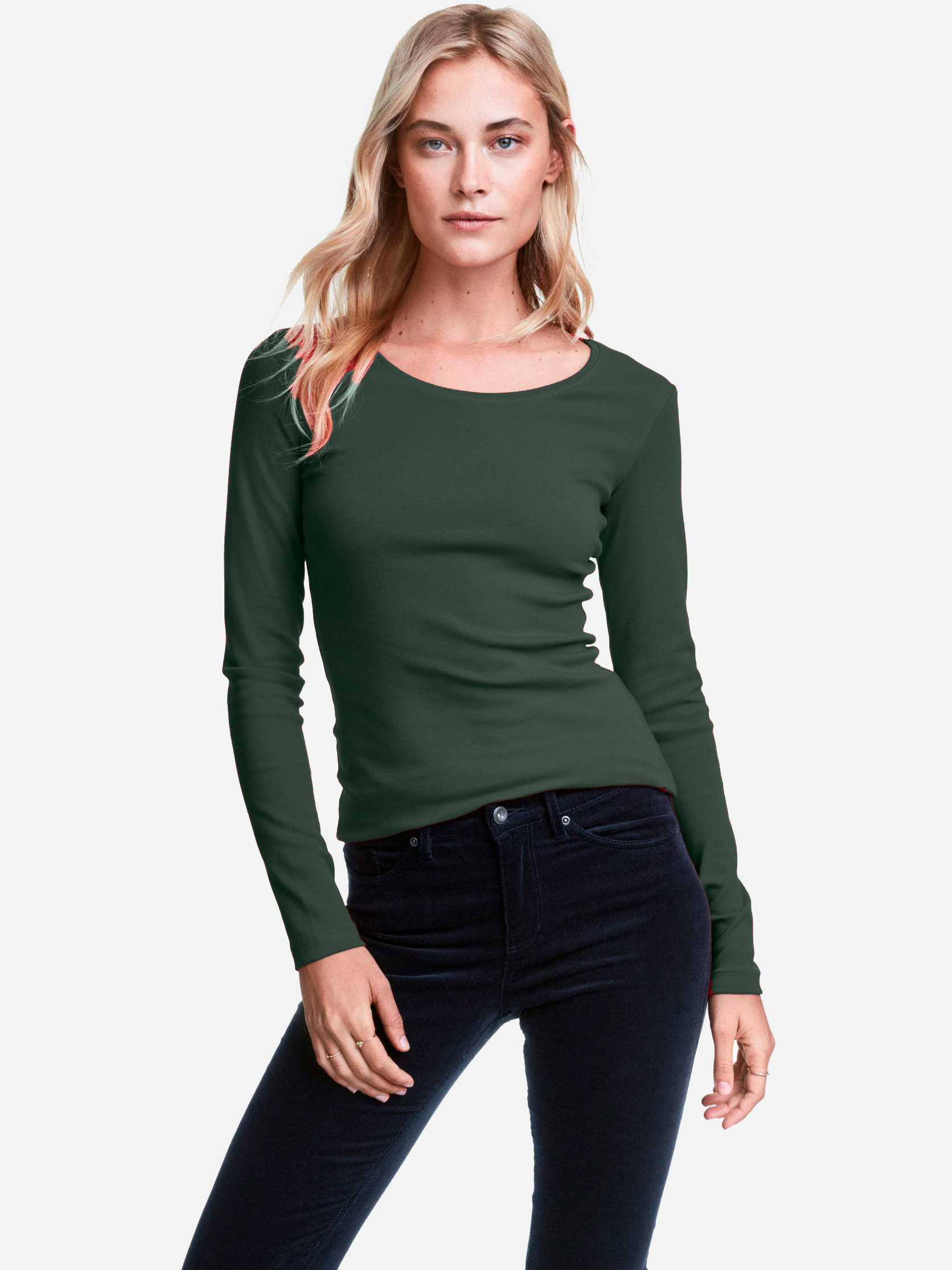 

Лонгслив H&M 1421589 XL Хаки