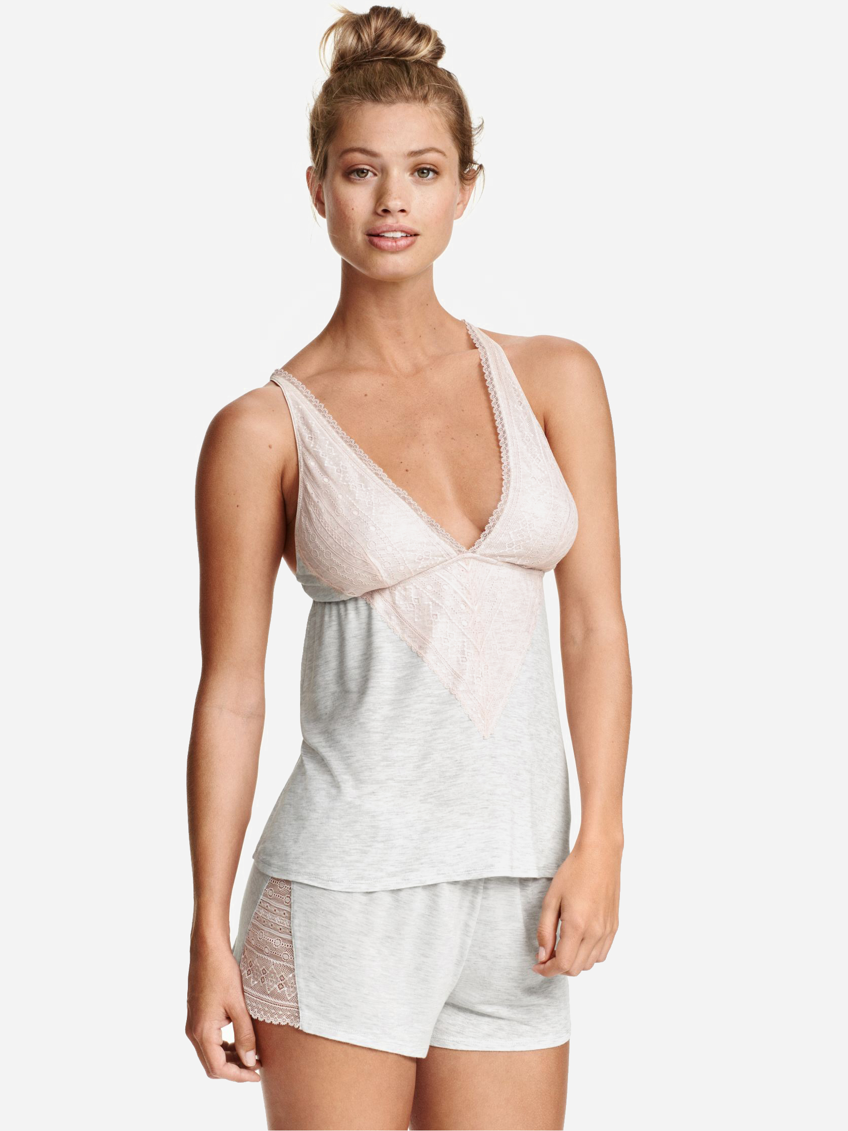 

Пижамная майка H&M 4776715 М Серая