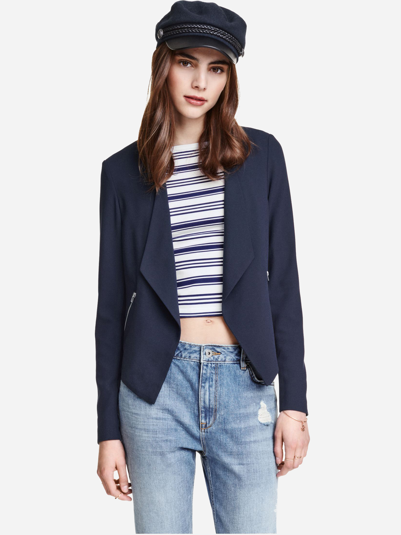 

Пиджак H&M 55451930  Синий, Пиджак H&M 55451930 32 Синий