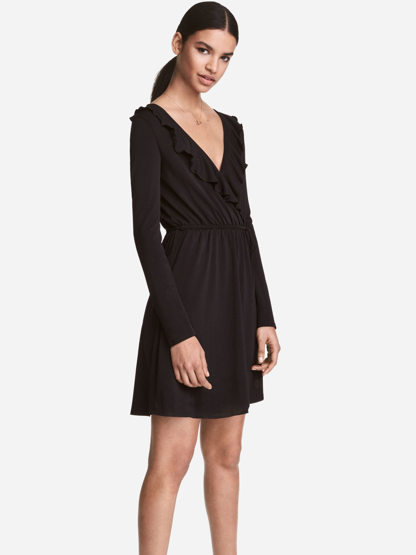 

Платье H&M 6345571  Черное, Платье H&M 6345571 38 Черное