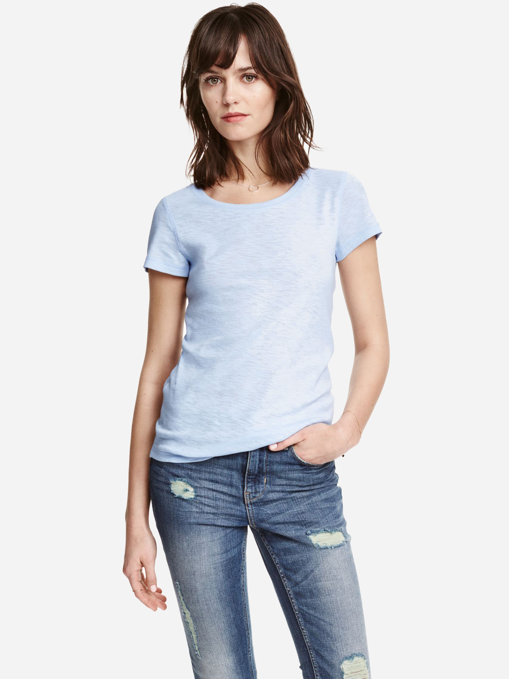

Футболка H&M 90062557 XL Голубая