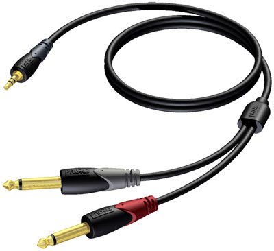 

Коммутационный кабель Mini Jack— 2хJack 1,5 м Procab CLA713/1,5