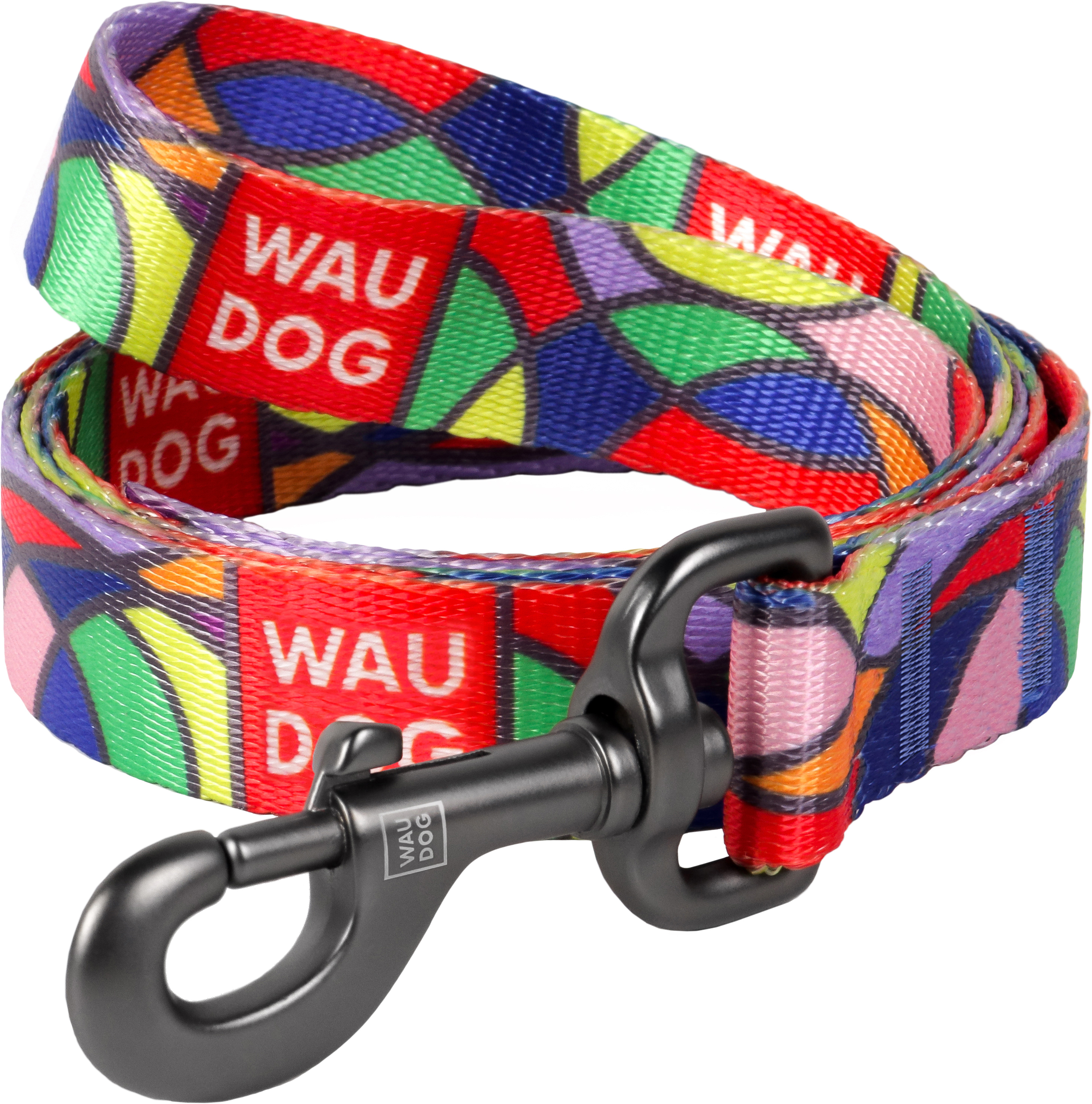 

Поводок для собак нейлоновый Collar WAUDOG Nylon, рисунок "Витраж", M, Ш 20 мм, Дл 122 см (4595)