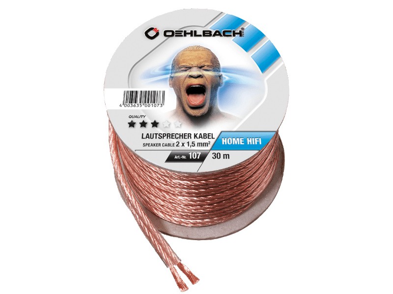

Акустический кабель 2х1,5 мм² Oehlbach Speaker Wire SP-15/3000 30 м