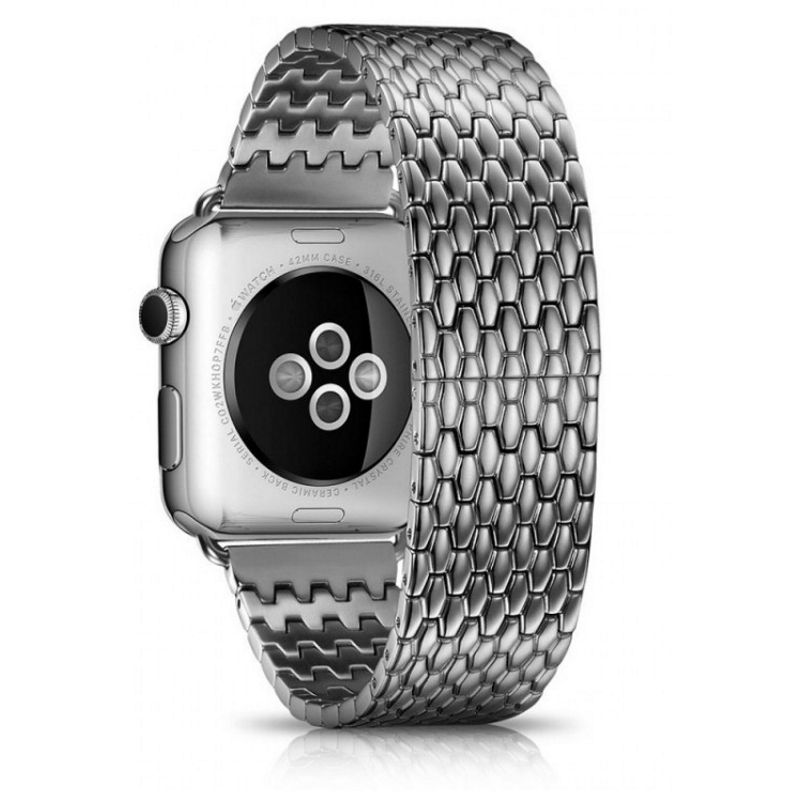 

Браслет iCarer для смарт-годинника Apple iWatch Armor Stainless Watchband 42 мм Сріблястий