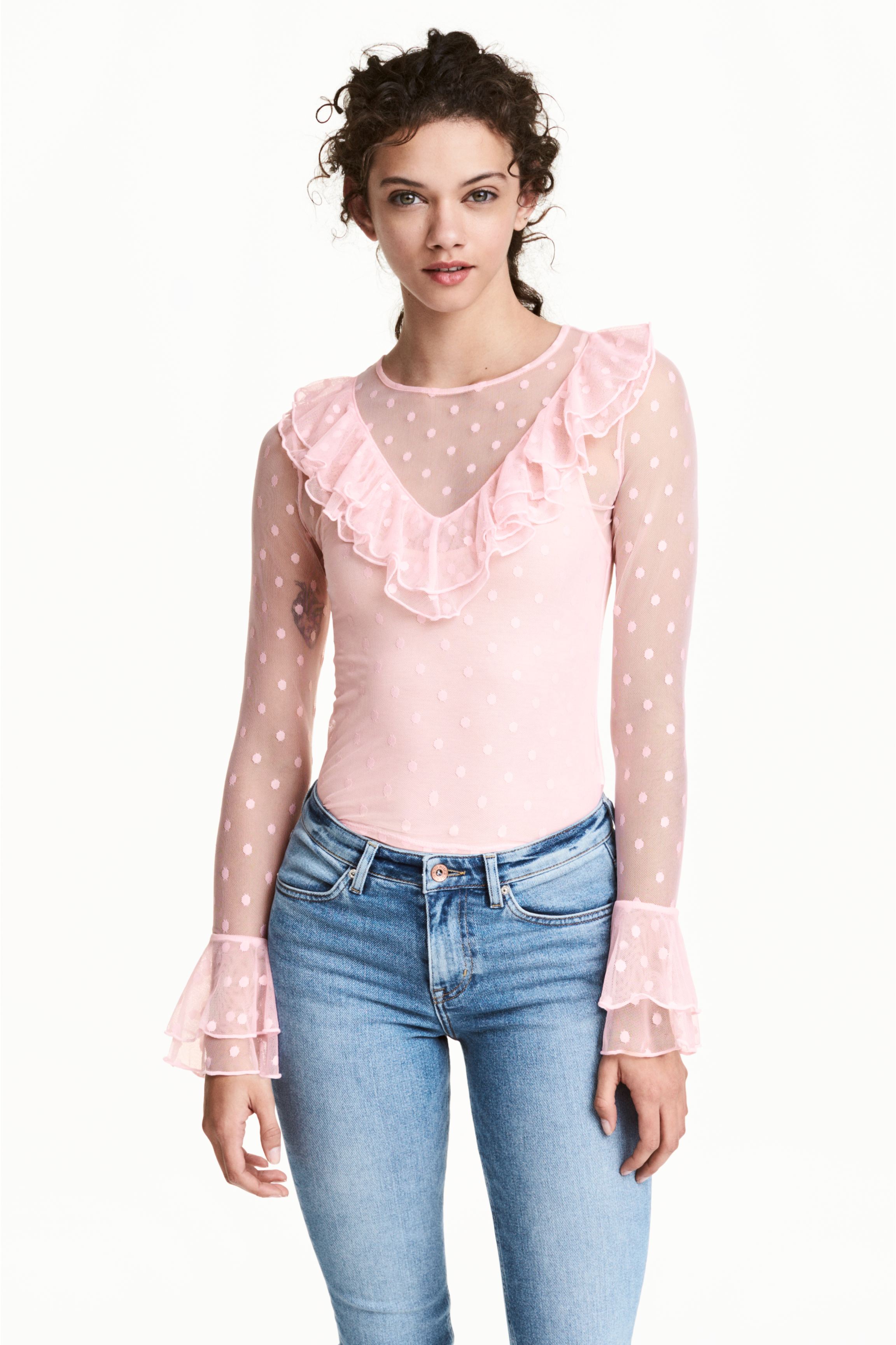 

Блуза H&M 0490900 XS с.рожевий