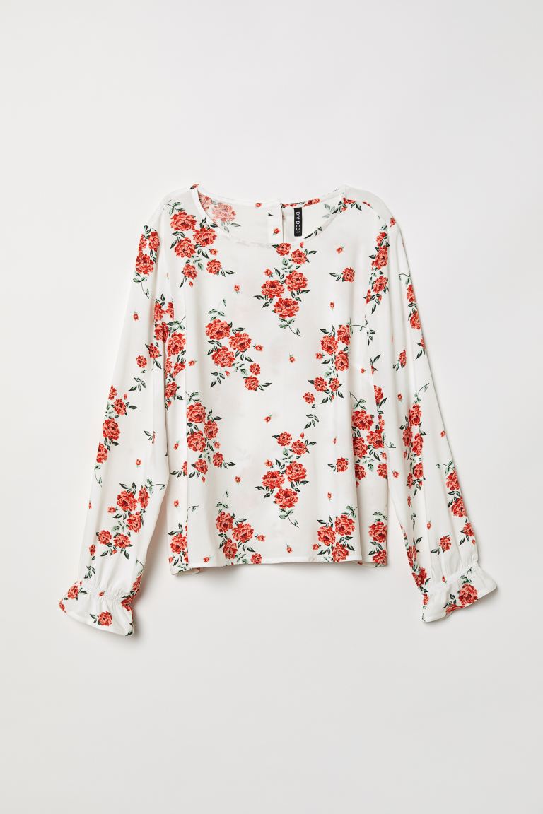 

Блуза H&M 0628930 40 білий комб.