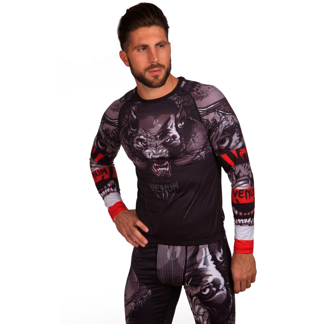 

Рашгард мужской с длинным рукавом Venum Wolf Heroe 8129 размер  (48-50) Black-Grey-Red, Рашгард мужской с длинным рукавом Venum Wolf Heroe 8129 размер XL (48-50) Black-Grey-Red