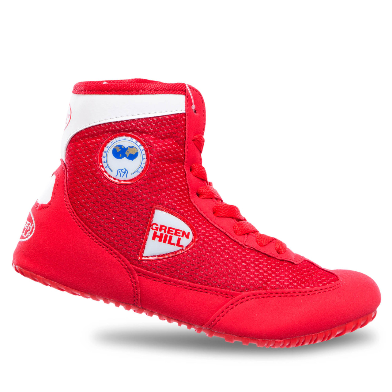 

Борцовки замшевые Green Hill Sport 3054 размер 44 Red-White